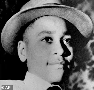 Protesters Emmett Till arrive as they storm the high-end facility looking for Carolyn Bryant Donham